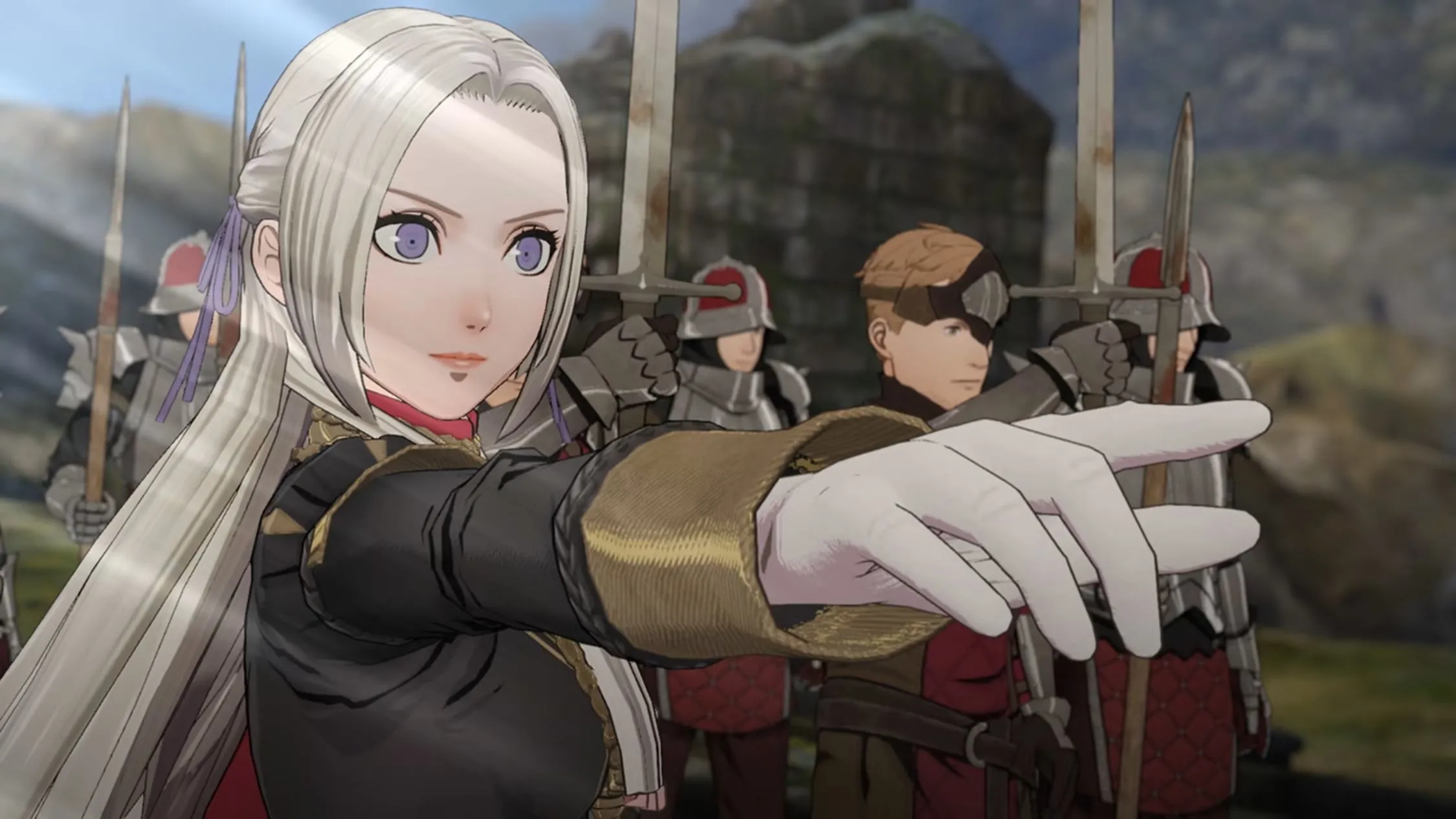 Nhân vật Edelgard trong Fire Emblem Three Houses, minh họa game chiến thuật theo lượt