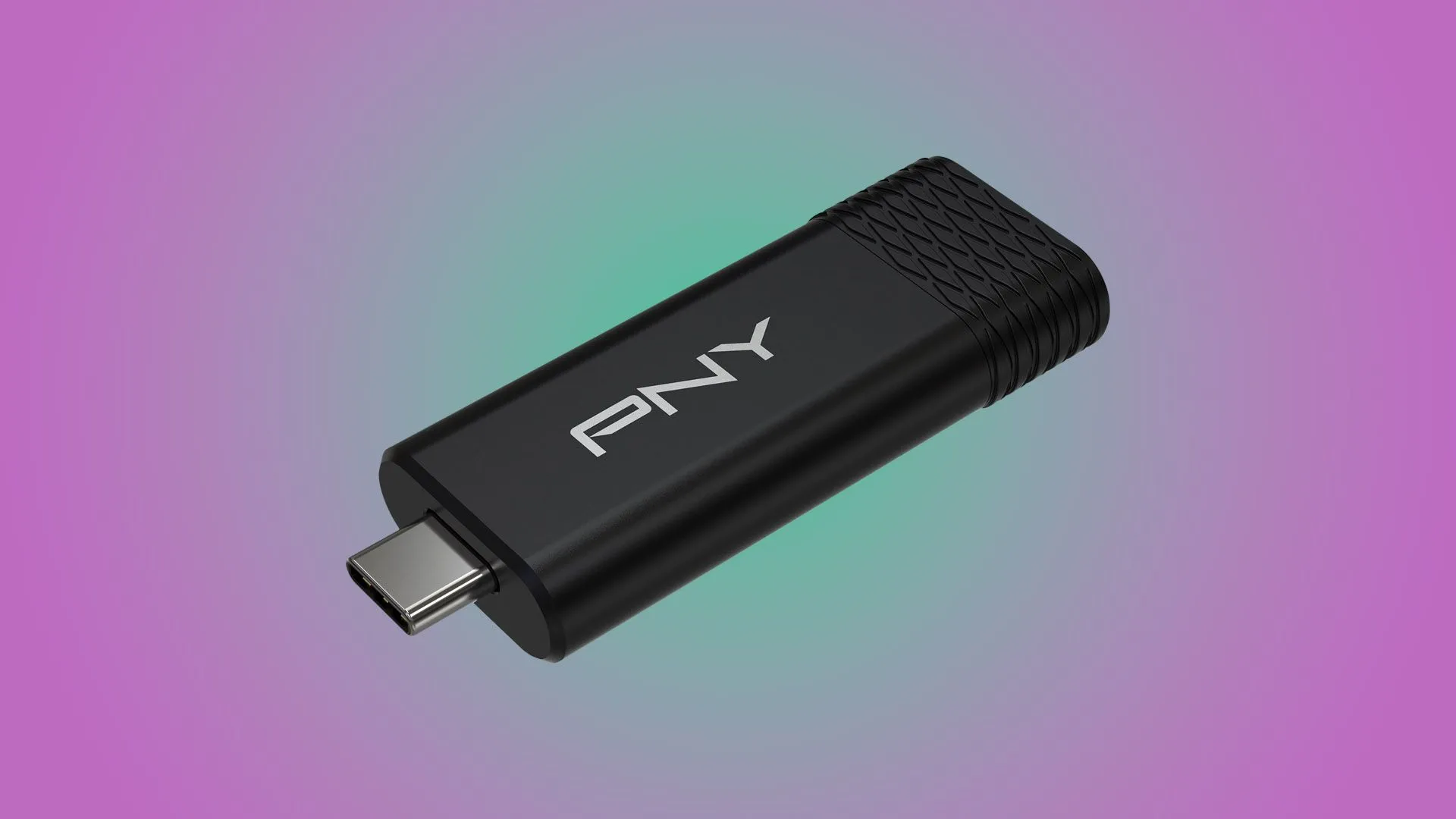 PNY thumb drive hero shot on a white background