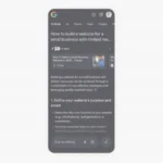 Quảng cáo xuất hiện trong giao diện AI Mode của Google Search, minh họa sự tích hợp quảng cáo vào kết quả tìm kiếm được tạo bởi AI.