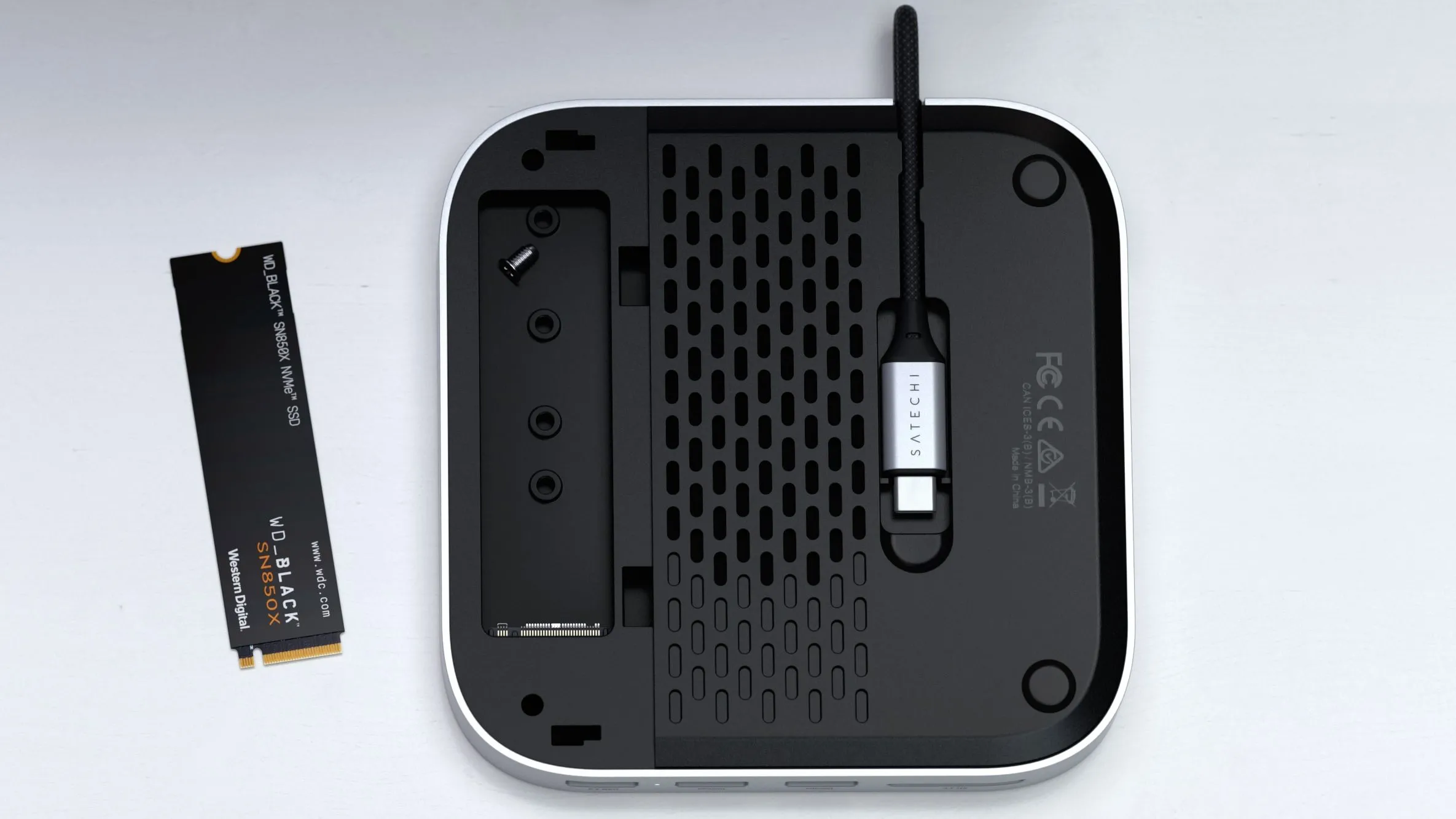 Satechi Stand & Hub mới cho Mac mini M4 với khe cắm SSD NVMe