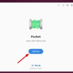 Thêm file để gửi bằng ứng dụng Packet trên Linux Ubuntu