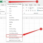 Thêm lệnh Camera Tool vào thanh truy cập nhanh (QAT) trong Excel