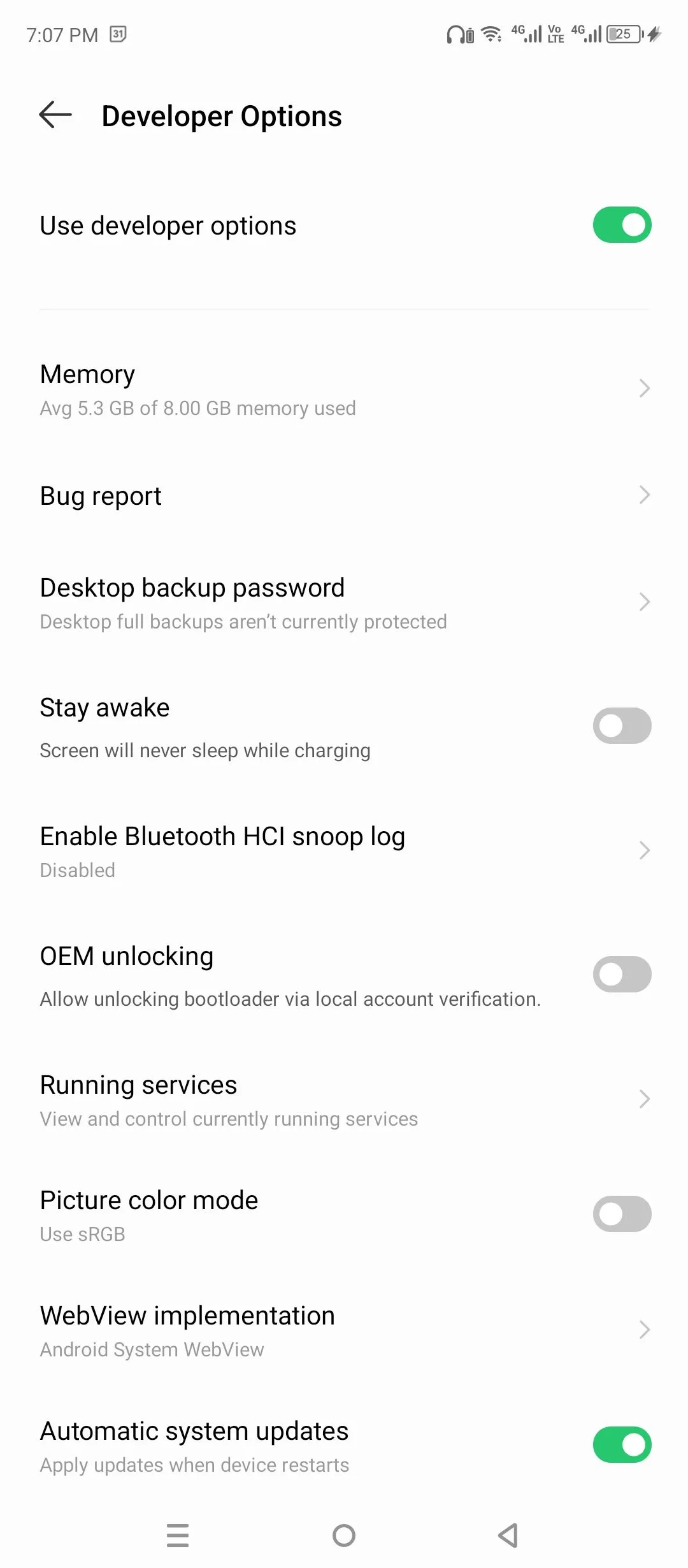 Tùy chọn Mở khóa OEM (OEM Unlocking) trong Chế độ nhà phát triển Android cho phép mở khóa bootloader