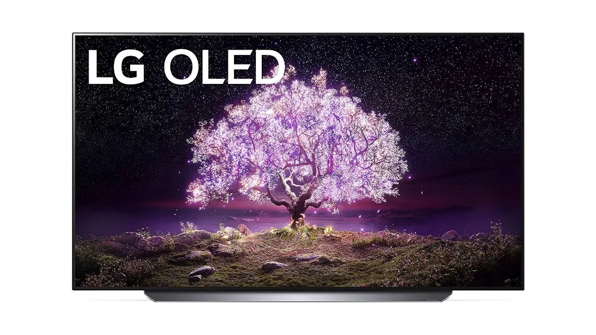 TV OLED LG C1 4K Smart TV, minh họa cho công nghệ màn hình hiển thị cao cấp và khả năng chống lưu ảnh của OLED.