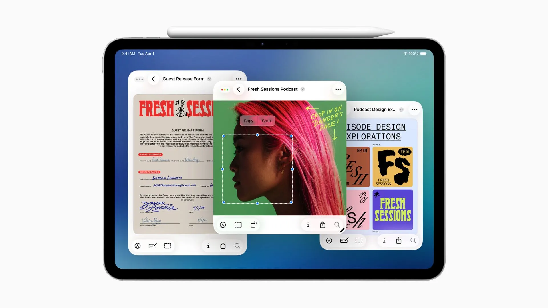 Ứng dụng Preview trên iPadOS 26, cho phép người dùng xem và chú thích PDF hoặc hình ảnh