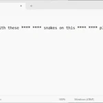 Văn bản bị kiểm duyệt với các dấu sao trong Ghi chú (Notepad) trên Windows 11 khi sử dụng tính năng Gõ giọng nói.