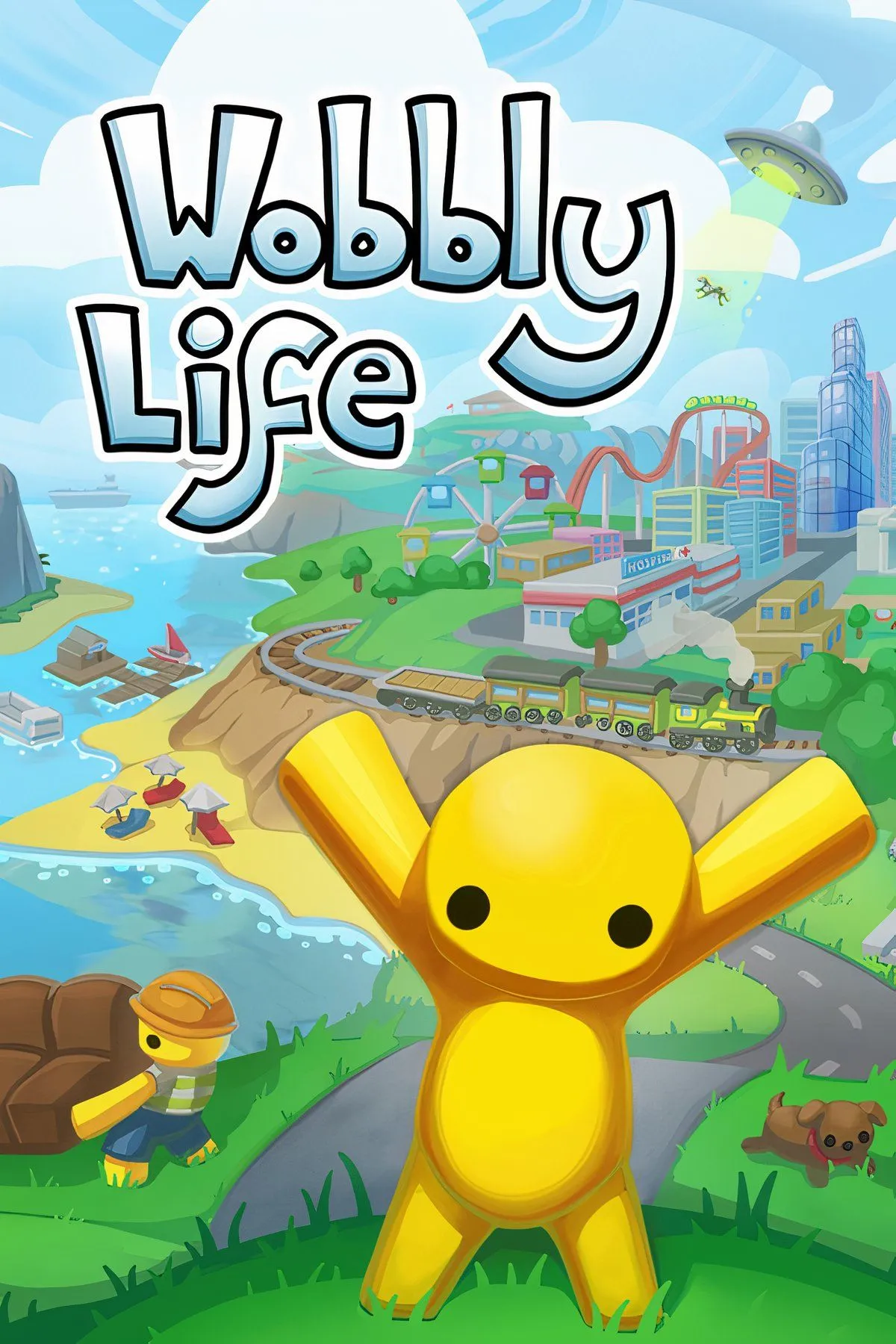 Wobbly Life người chơi khám phá thế giới mở đầy màu sắc với xe cộ và nhiệm vụ vui nhộn