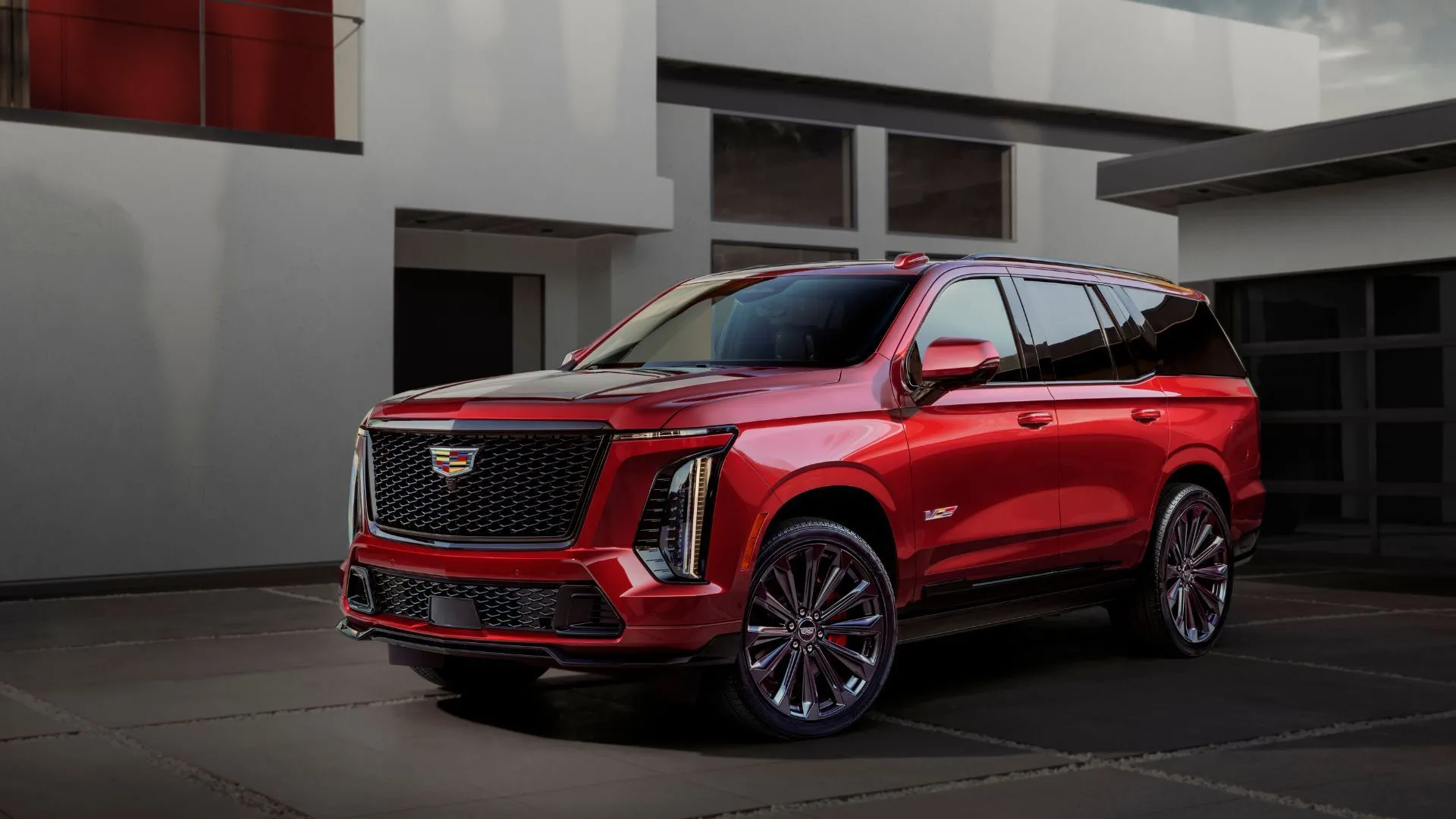 Xe hơi Cadillac Escalade V đời 2025, liên quan đến vụ kiện về hiệu suất nhiên liệu sau sửa chữa.